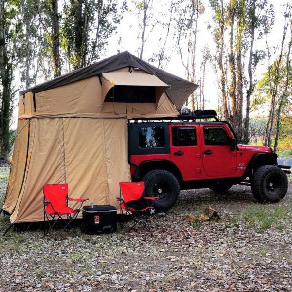 Xe tải tùy chỉnh Pop Up Mái lều trên cùng Thiết kế hợp lý cho gia đình