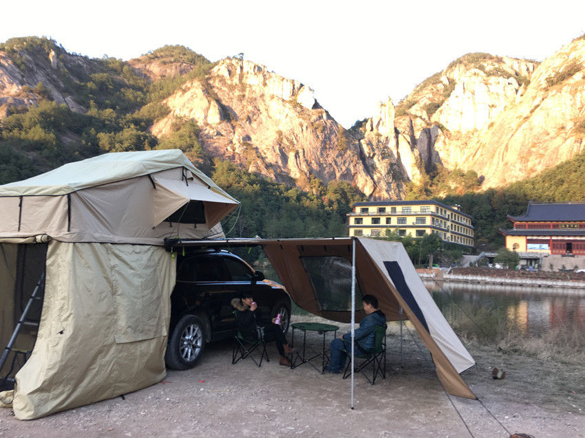 Lều mở rộng mềm 4 tầng trên mái, lều thám hiểm 60kg cho xe